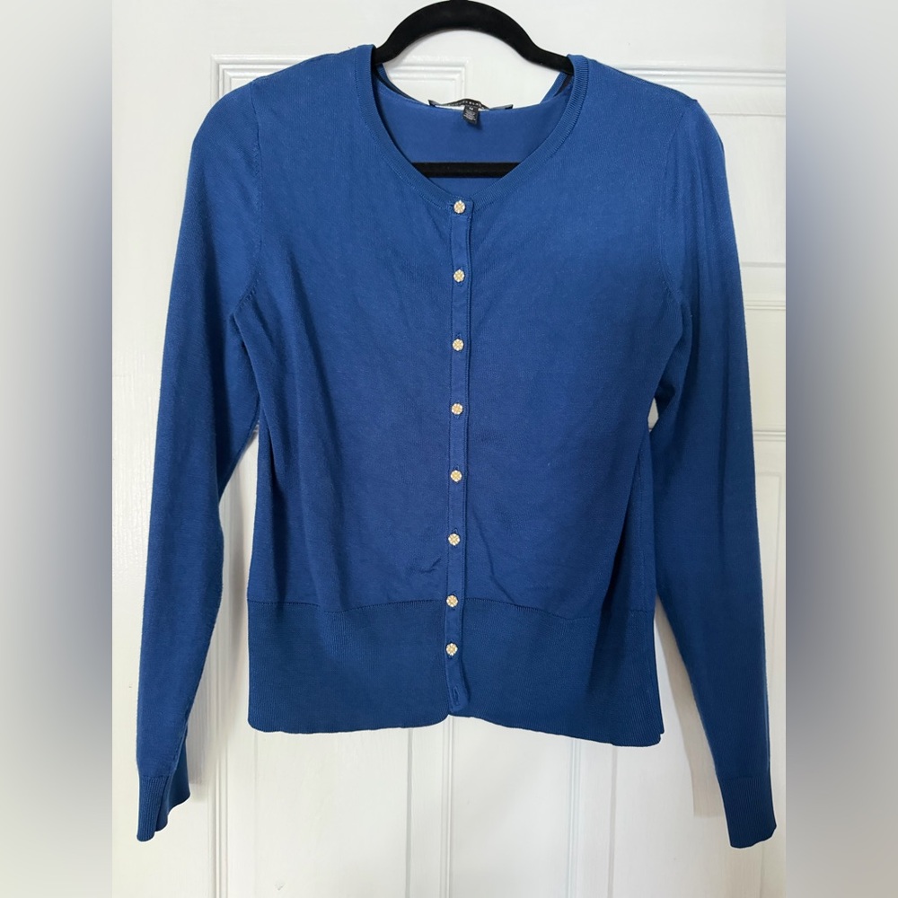 White House Black Market Royal Blue Knit Top